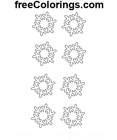 Kleine Hexagramm Stern Schneeflocke Vorlage Ausmalbild