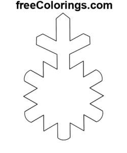 Riesiges Hexagramm Stern Schneeflocke Vorlage Ausmalbild