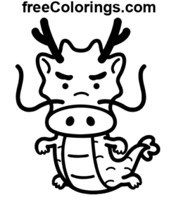 Kinesisk dragesymbol farvelægning side