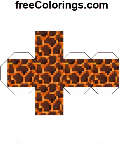 Laval Block Minecraft Cube papíráru kifestő