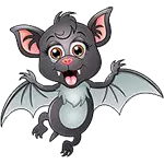 Morcego dos desenhos animados