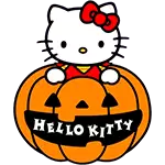 Плакат за Хелоуин на Hello Kitty